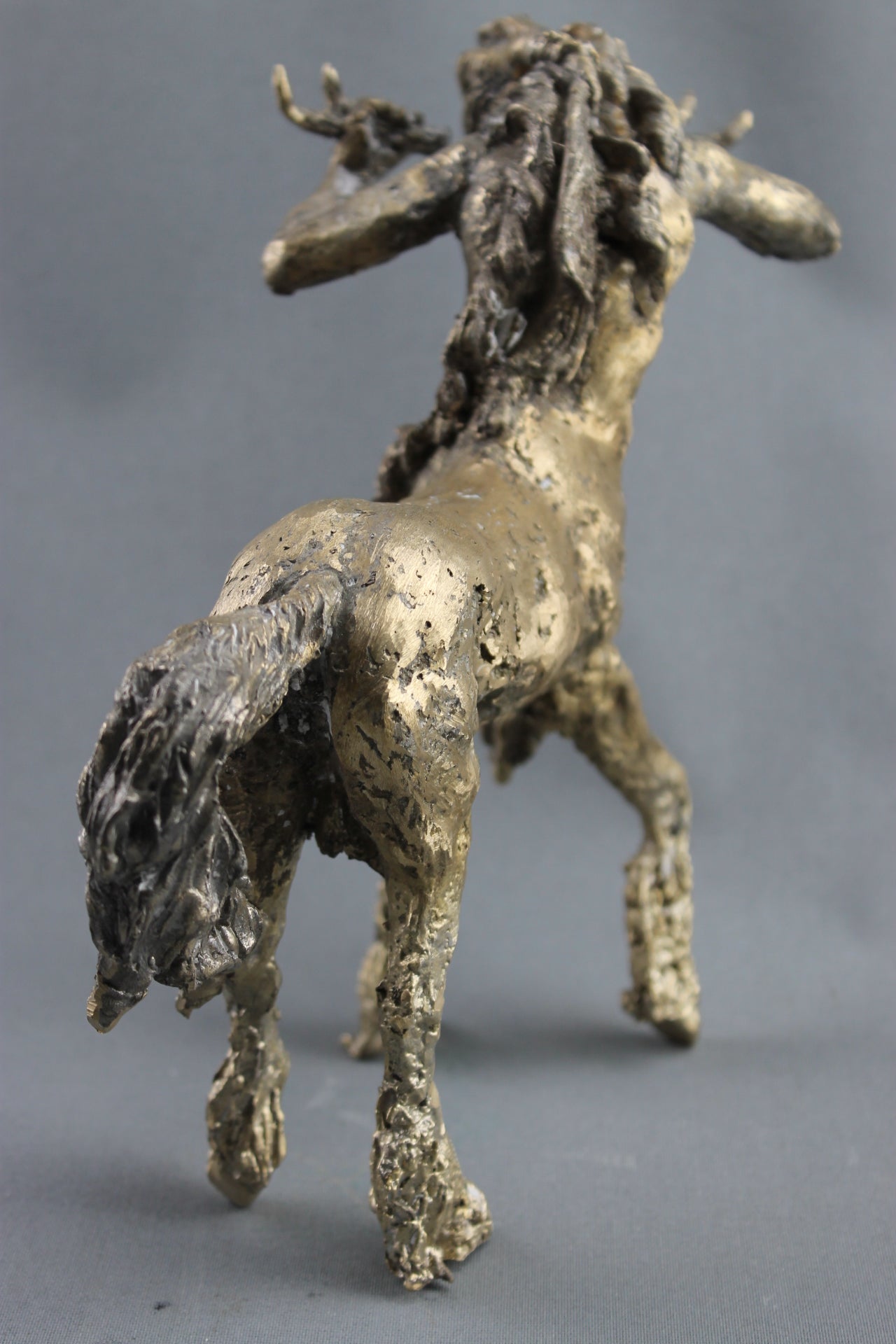 mythologie, Nessos, centaure, bronze centaure, sculpture audrey flechet, fonderie du champ bon, bronzo, bronce, metal casting, cire perdue, lost wax