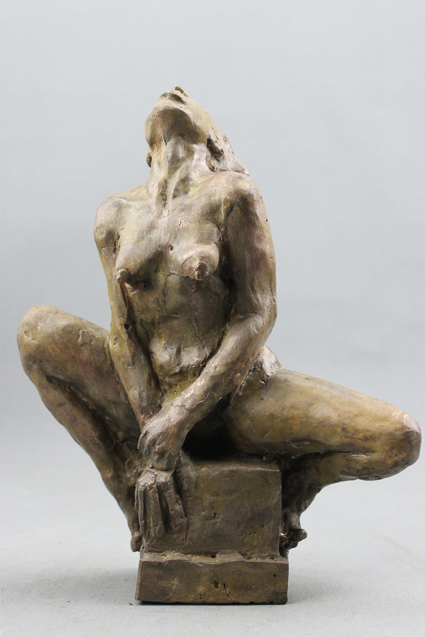 flechet, audrey flechet, sculpture, fonderie du champ bon, bronze, averse, nu feminin, statue, statuette