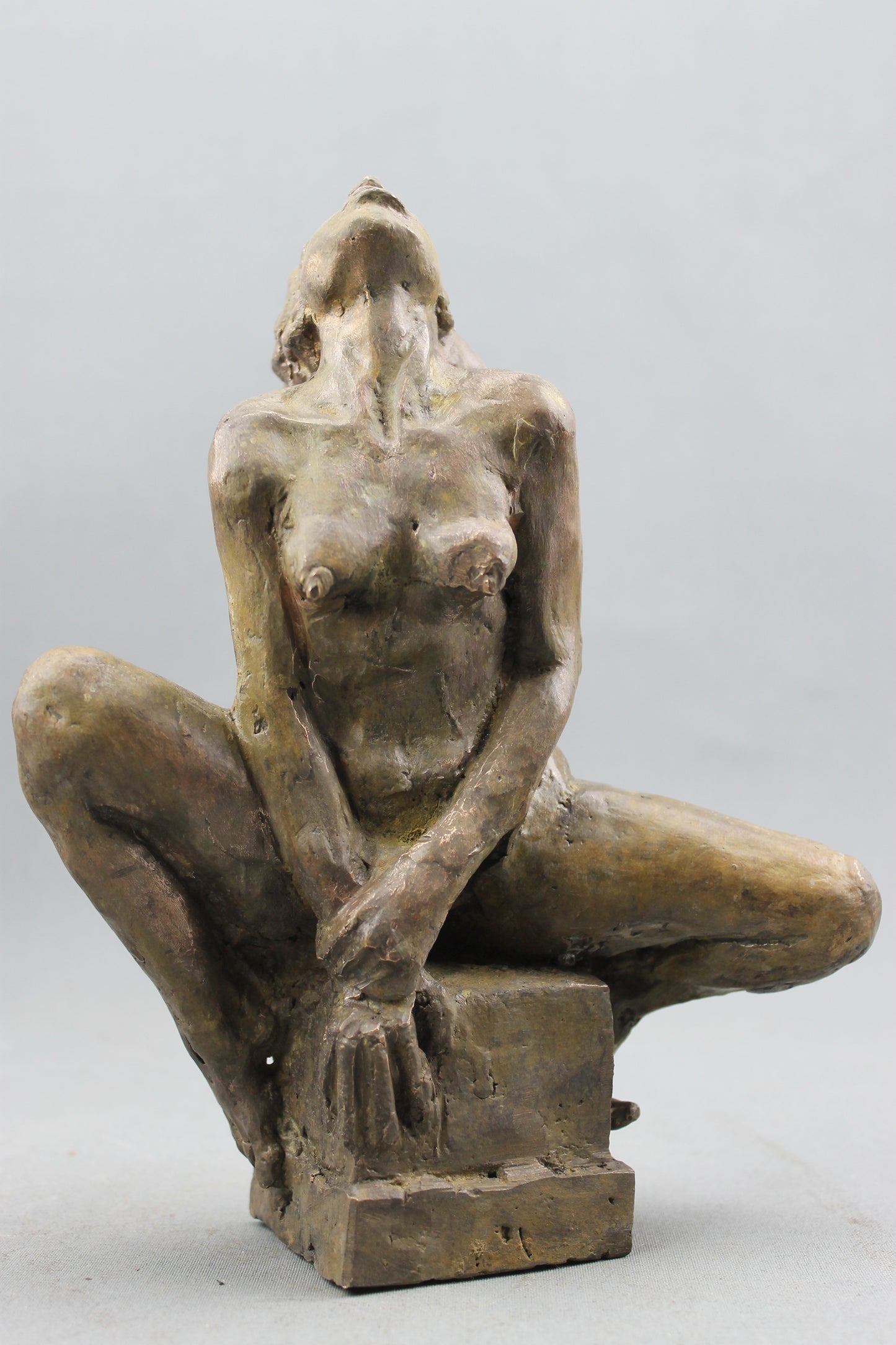 flechet, audrey flechet, sculpture, fonderie du champ bon, bronze, averse, nu feminin, statue, statuette