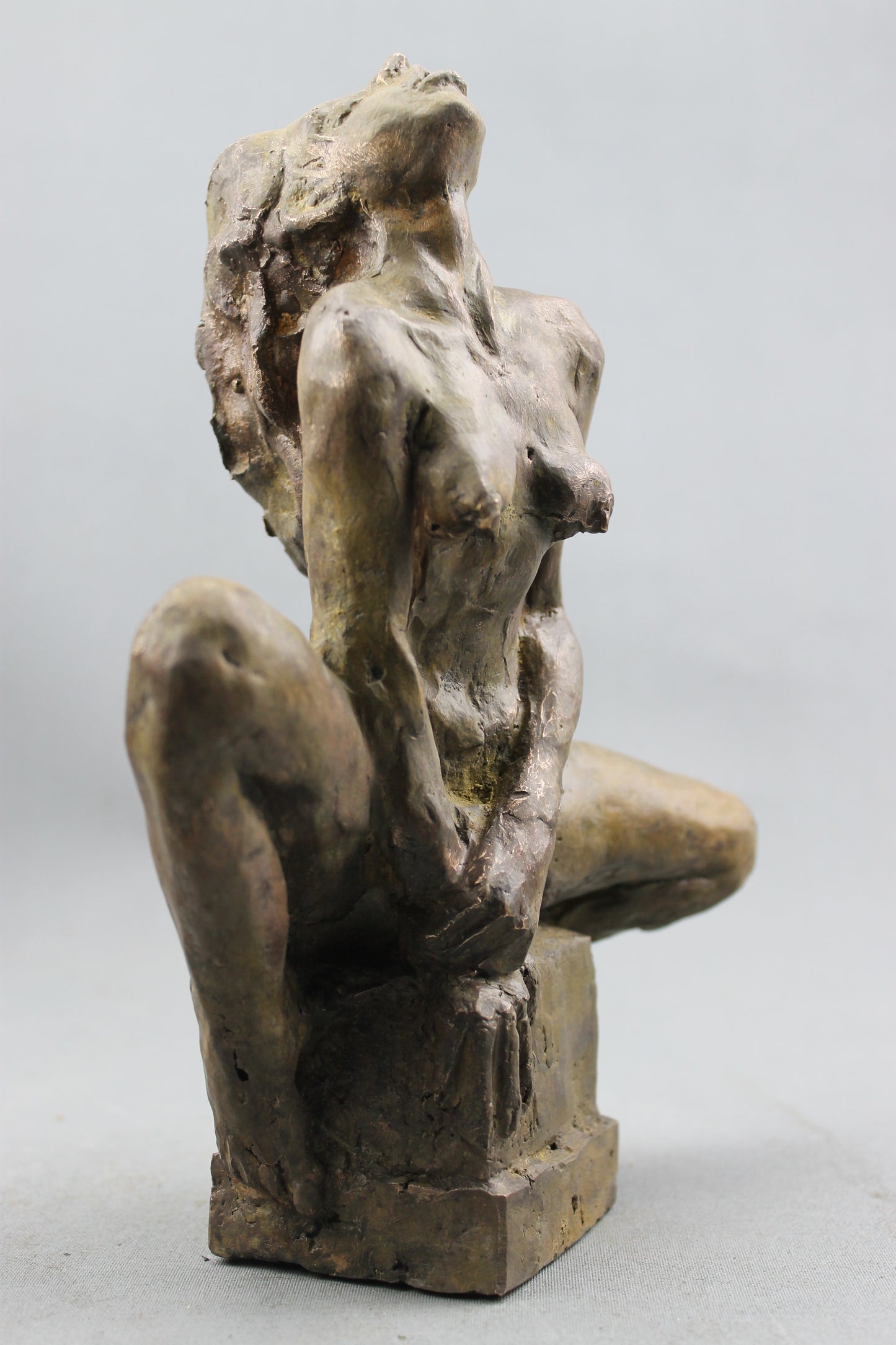 flechet, audrey flechet, sculpture, fonderie du champ bon, bronze, averse, nu feminin, statue, statuette