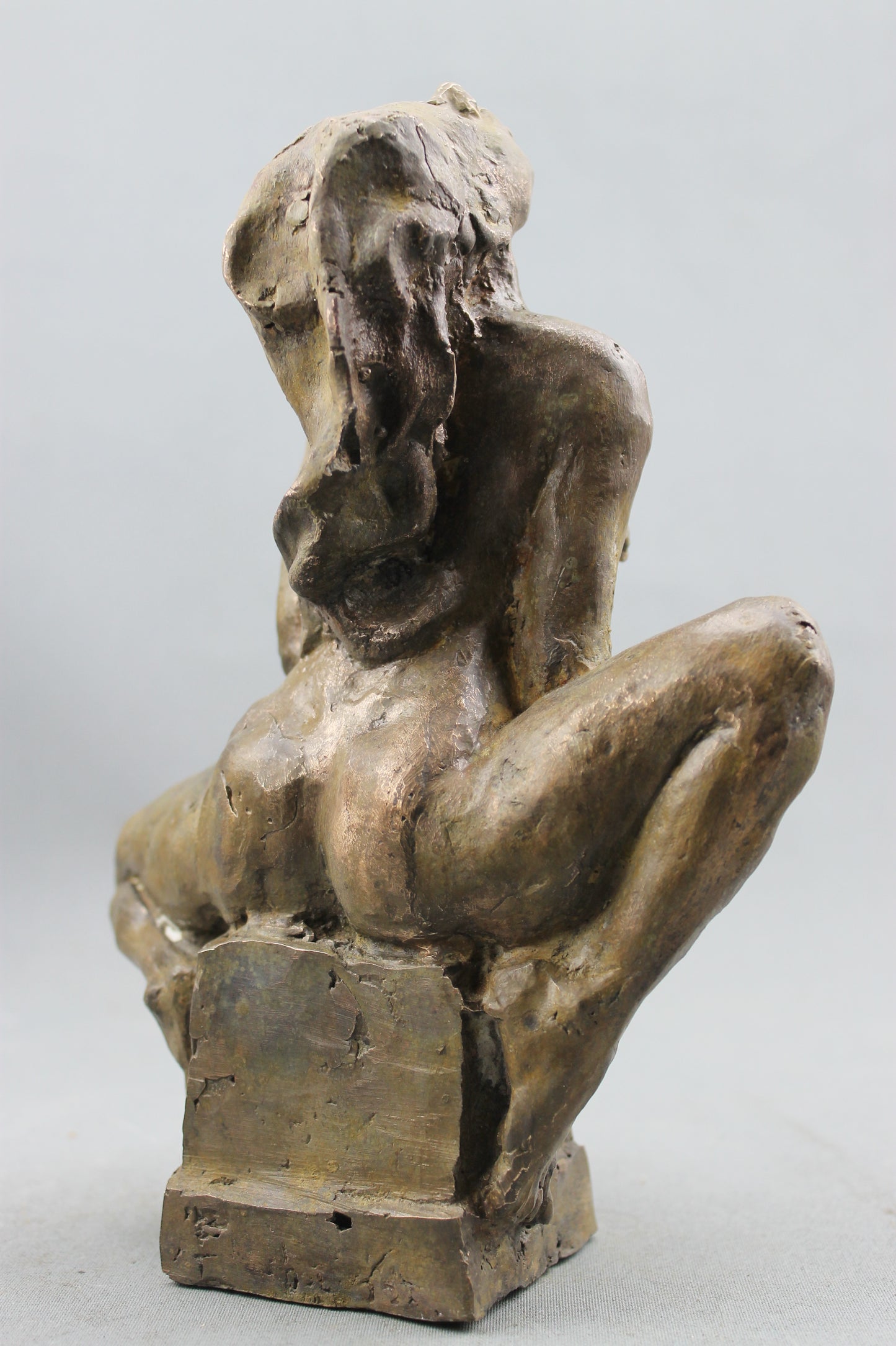 flechet, audrey flechet, sculpture, fonderie du champ bon, bronze, averse, nu feminin, statue, statuette