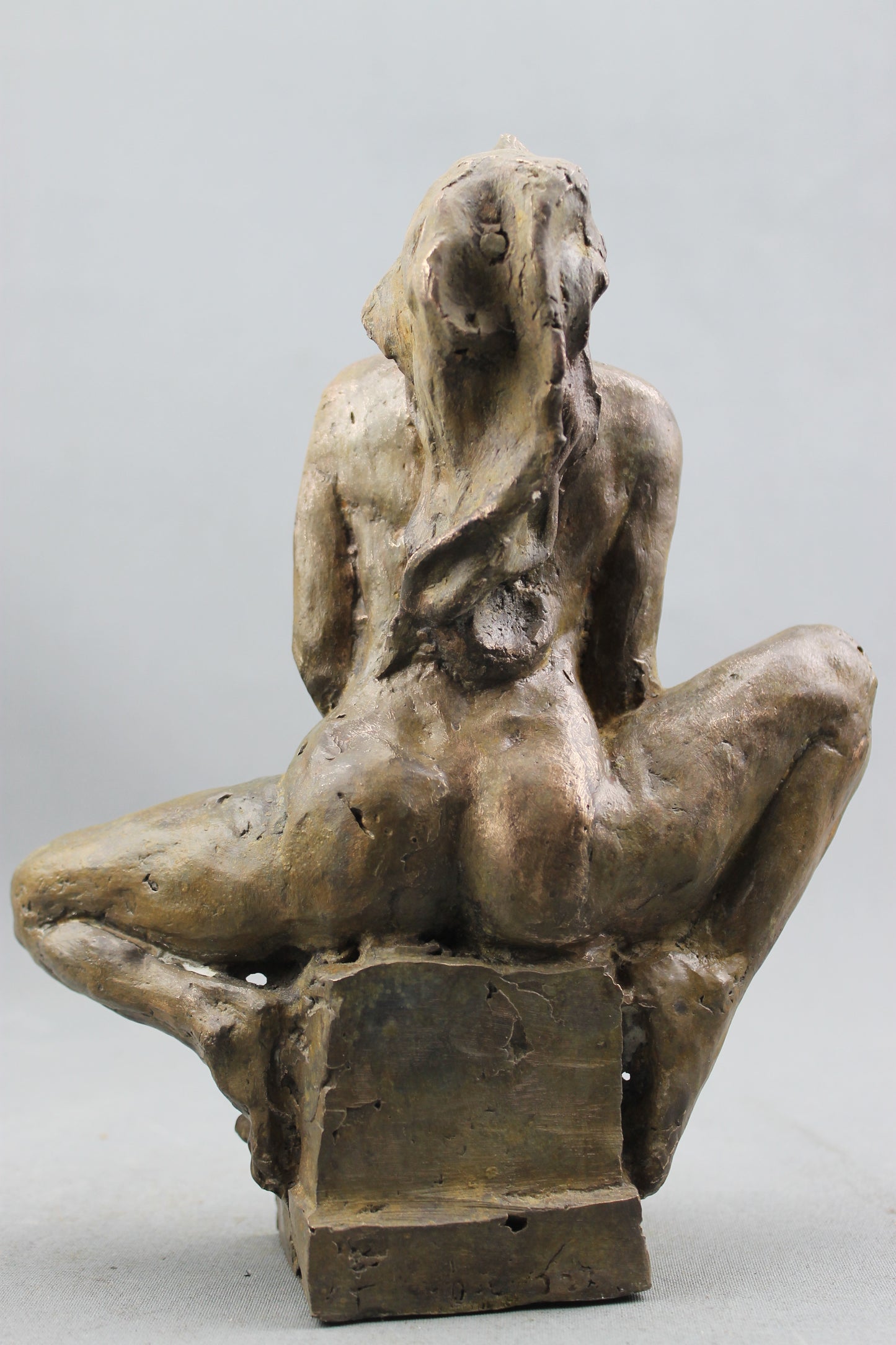 flechet, audrey flechet, sculpture, fonderie du champ bon, bronze, averse, nu feminin, statue, statuette