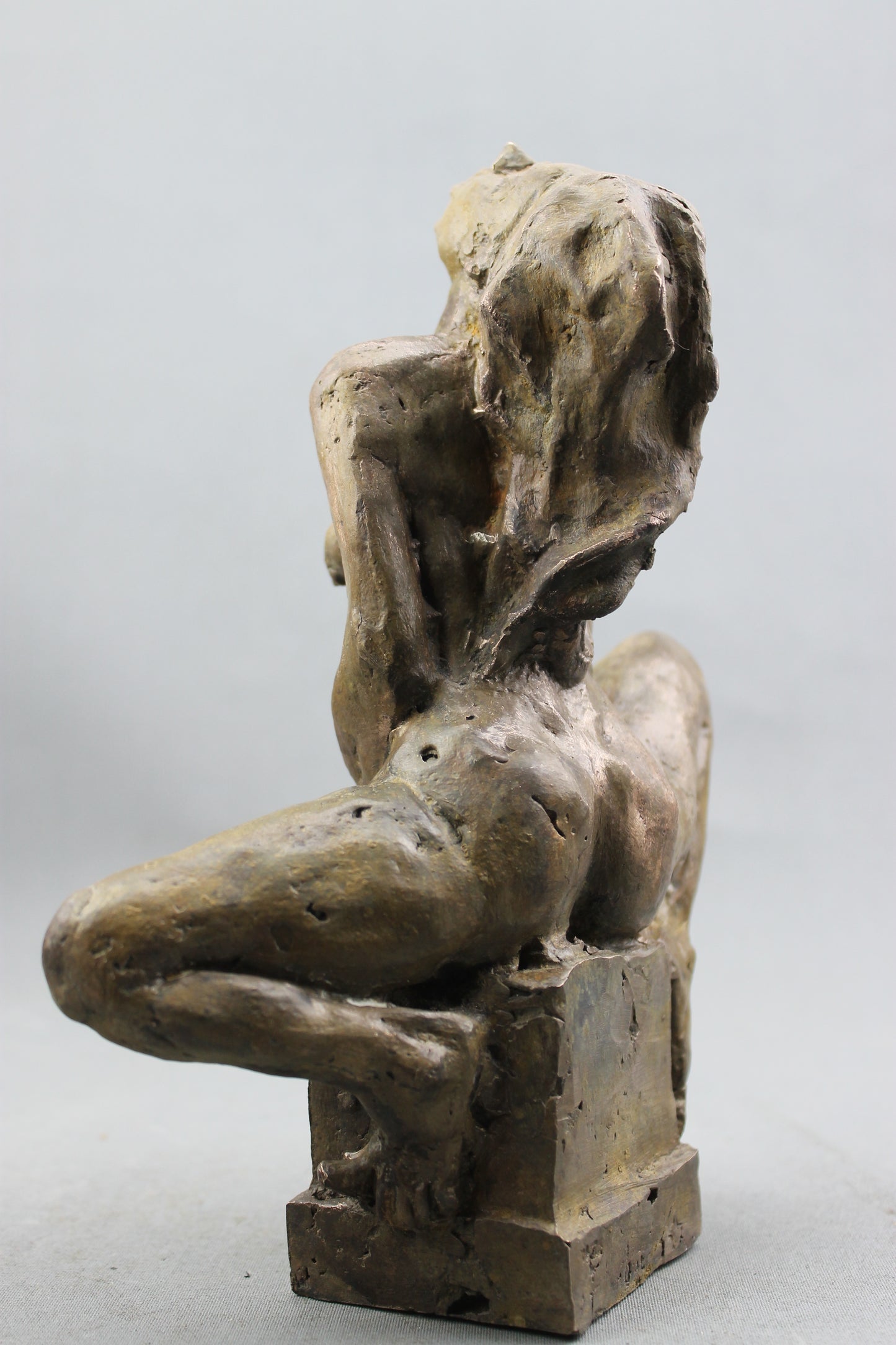 flechet, audrey flechet, sculpture, fonderie du champ bon, bronze, averse, nu feminin, statue, statuette