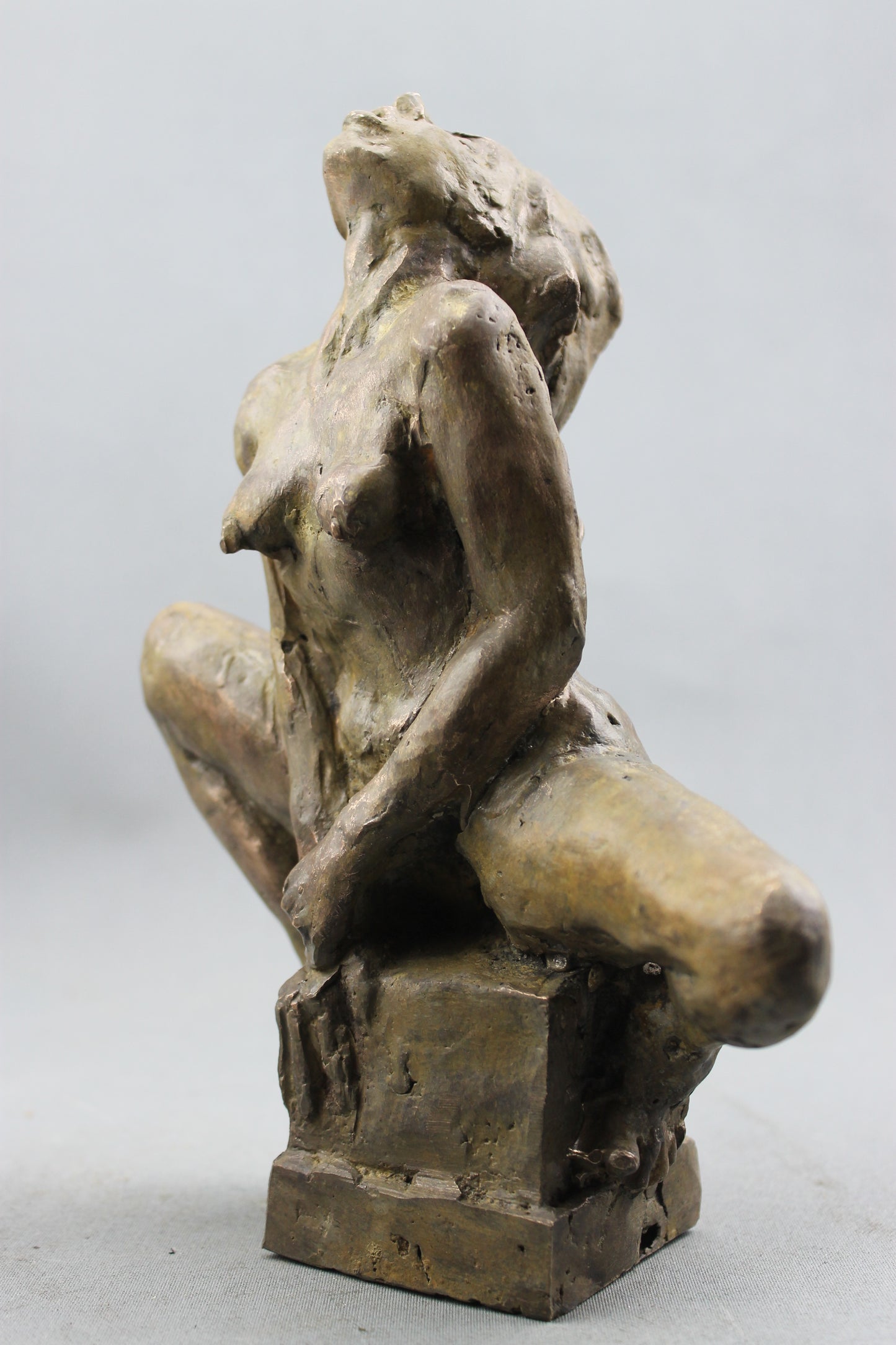 flechet, audrey flechet, sculpture, fonderie du champ bon, bronze, averse, nu feminin, statue, statuette