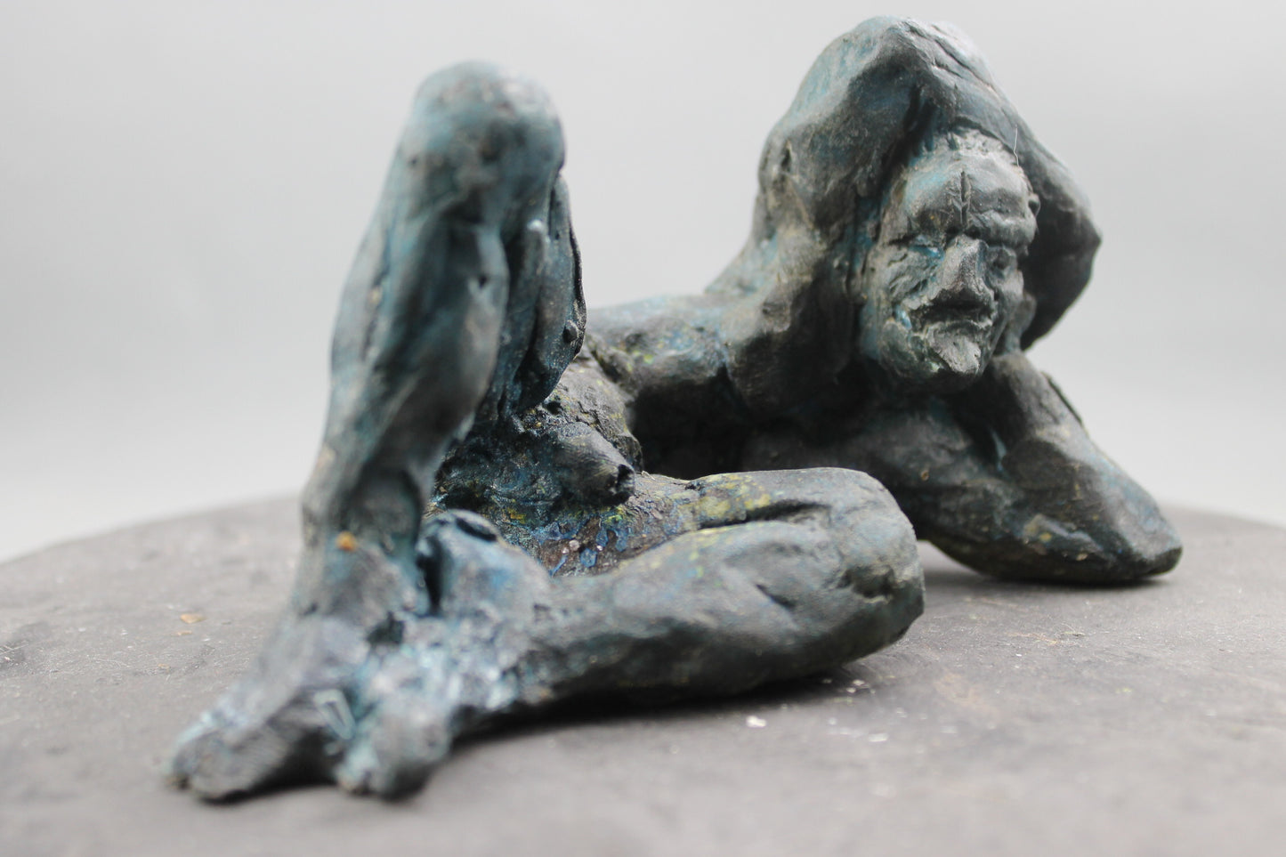 audrey flechet, flechet, sculpture, fonderie du champ bon, bronze, bronce, bronzo, lost wax, cire perdue, satyre, satyre du solstice, statue, statuette, nu, nu masculin