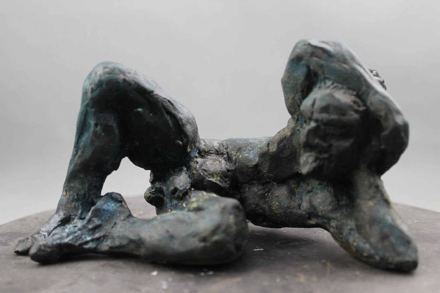 audrey flechet, flechet, sculpture, fonderie du champ bon, bronze, bronce, bronzo, lost wax, cire perdue, satyre, satyre du solstice, statue, statuette, nu, nu masculin