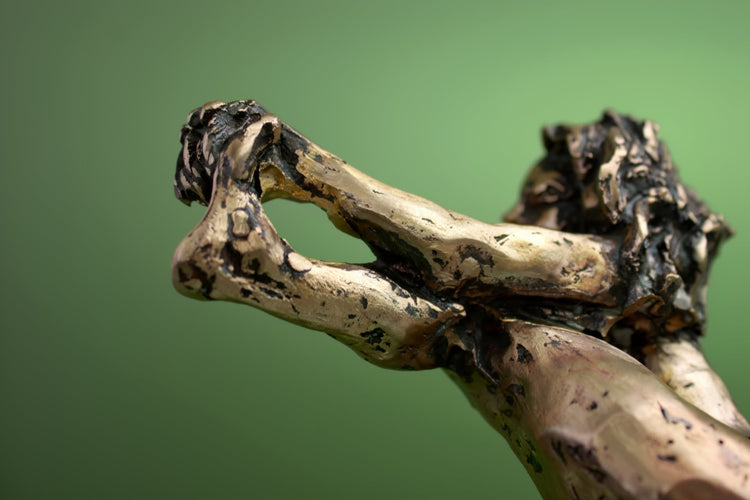patte de grenouille, sculpture, contemporaine, technique, cire perdue, lost wax, bronze, fonderie du champ bon, atelier de la cire perdue, audrey flechet, flechet