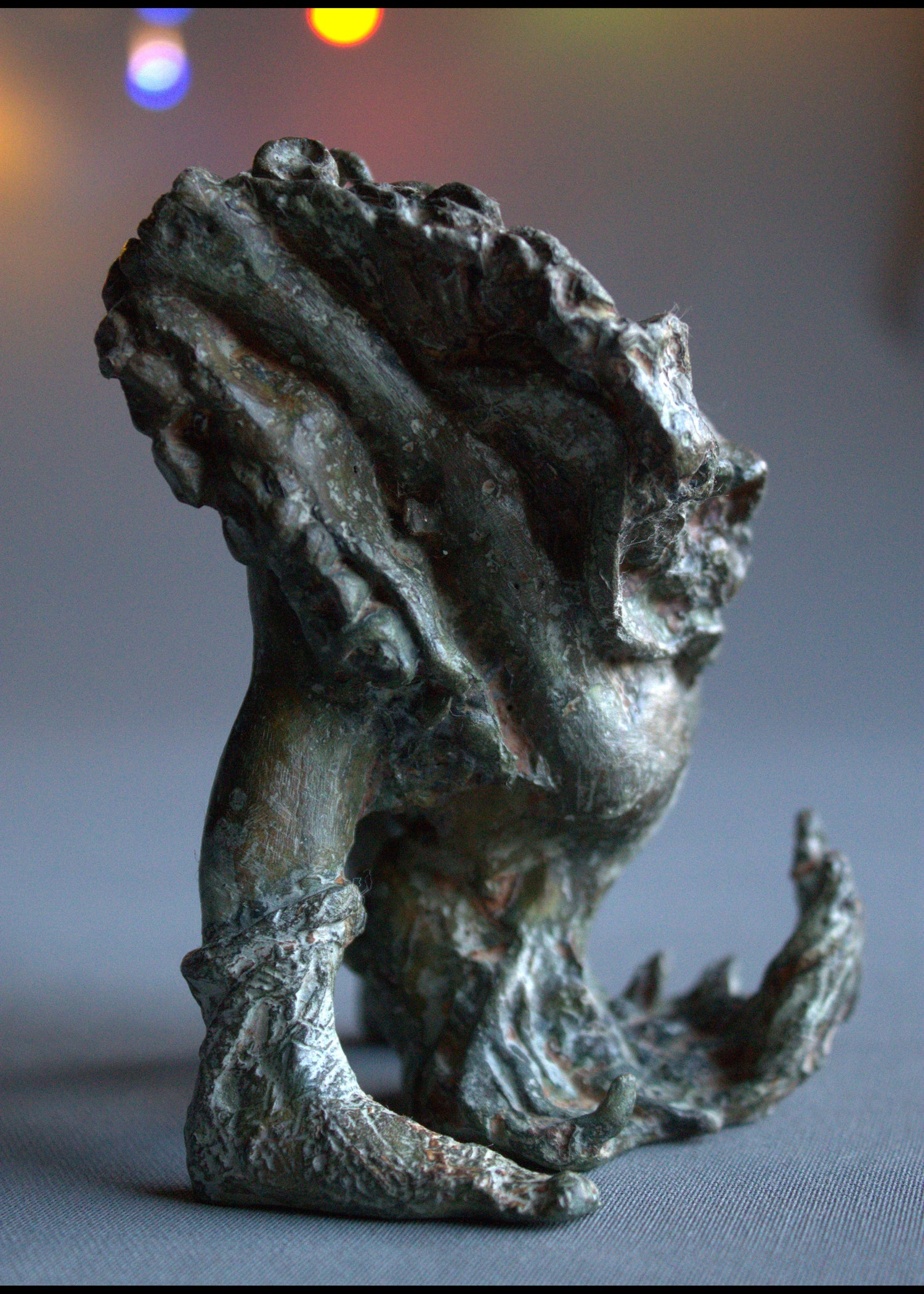 audrey flechet, sculpture, bronze, pièce unique, cire perdue, french cancan, dace, danseuse, fonderie du champ bon, lost wax, metal casting, garance