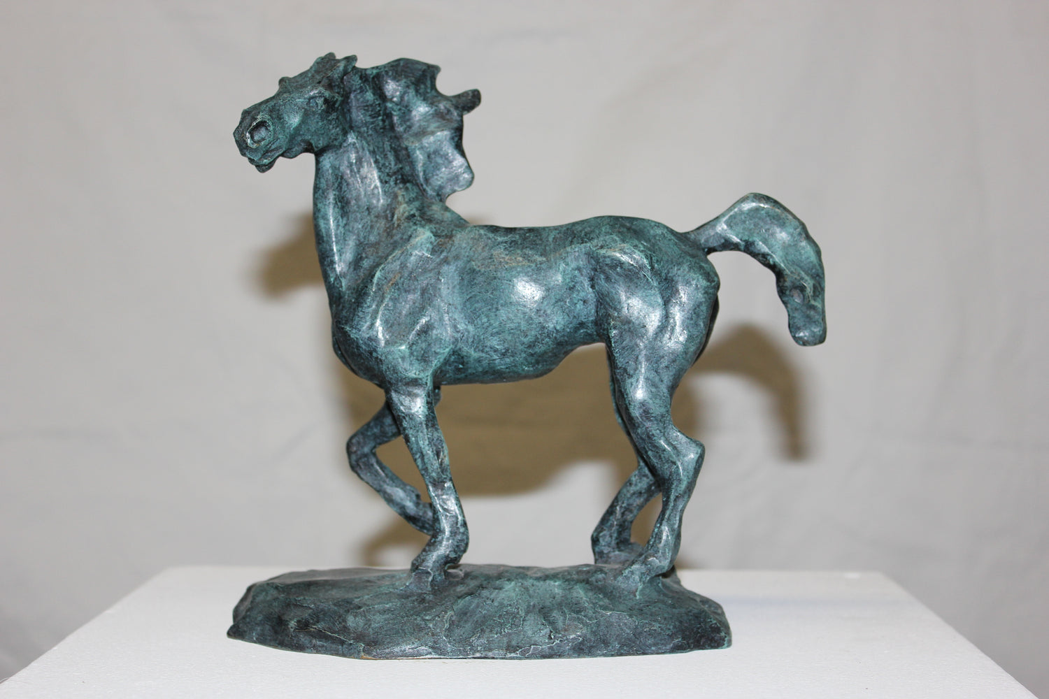 audrey flechet, sculpture, cheval, bronze