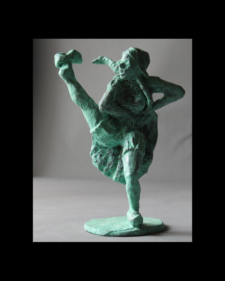 audrey flechet, sculpture, fonderie du champ bon, atelier du champ bon, bronze, cire perdue, lost wax, metal castig, bronce, bronzo, cancan de baile, ballerina di cancan, french cancan