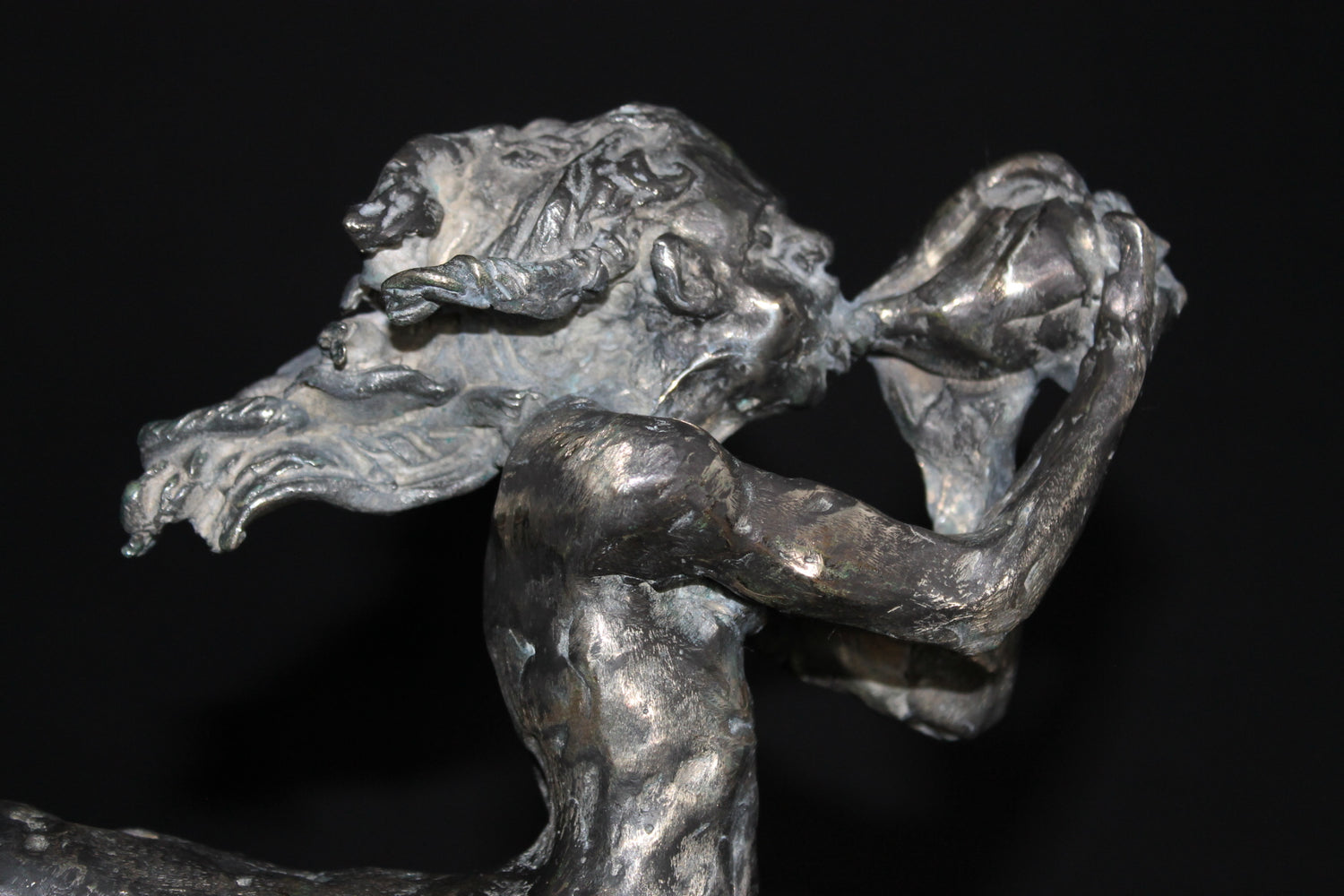 audrey flechet, sculpture, bronze, centaure, bronce, fonderie du champ bon, centaur, centauro, pholos