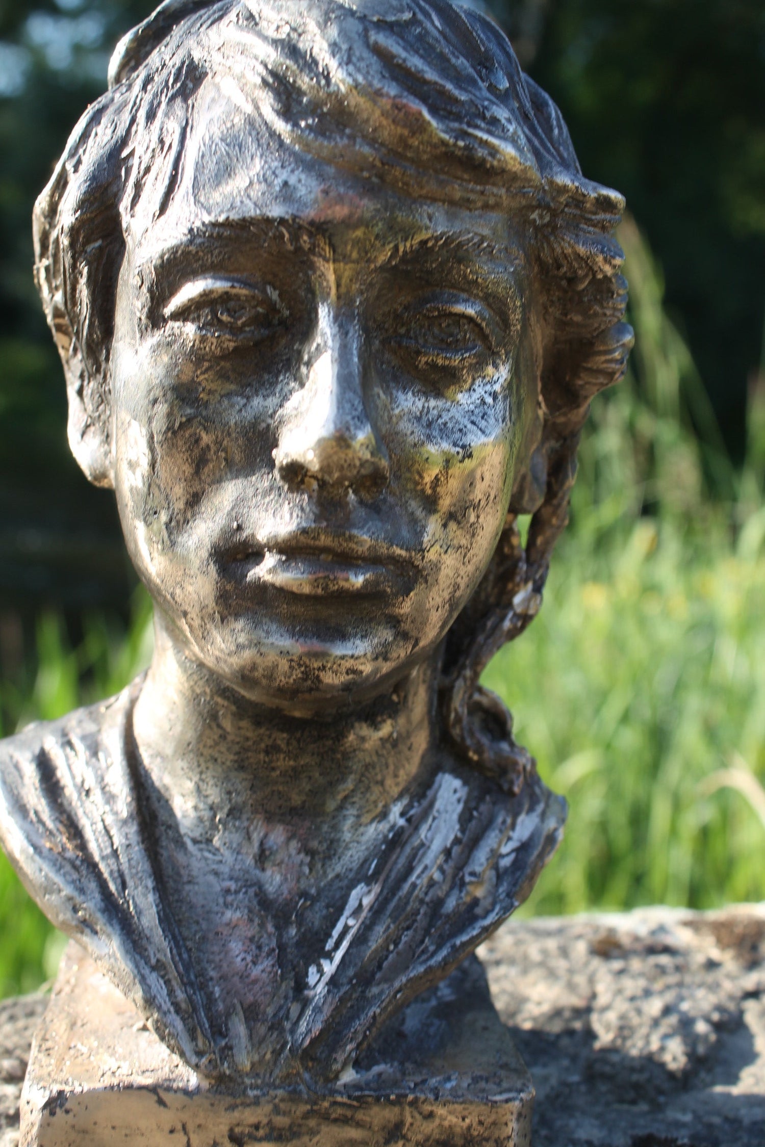 camille claudel, claudel, sculpture, audrey flechet, flechet, fonderie du champ bon, bronze, buste, cire perdue, lost wax, metal casting, bust, french artiste