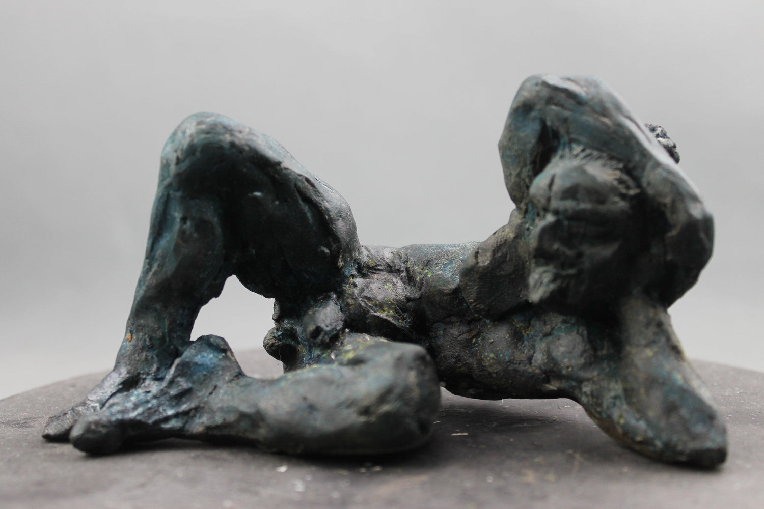 audrey flechet, flechet, sculpture, fonderie du champ bon, bronze, bronce, bronzo, lost wax, cire perdue, satyre, satyre du solstice, statue, statuette, nu, nu masculin