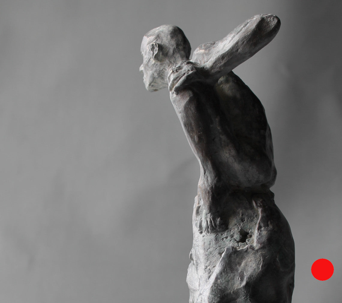 atento, bronce, bronzo, metal casting, lost wax, sentinelle, sculpture, audrey flechet, fonderie du champ bon, bronze, bronze blanc de titane, cire perdue, watcher