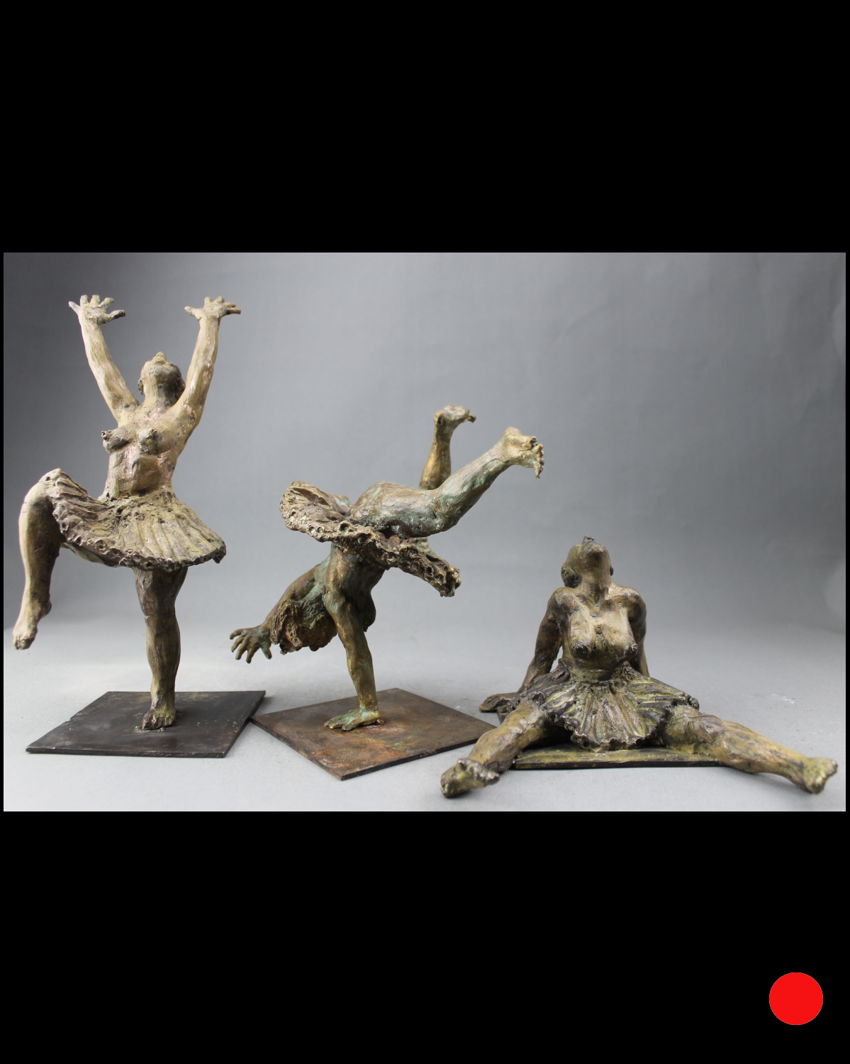 sculpture, audrey flechet, fonderie du champ bon, statue, statuette, bronze, cire perdue, tryptique, la roue
