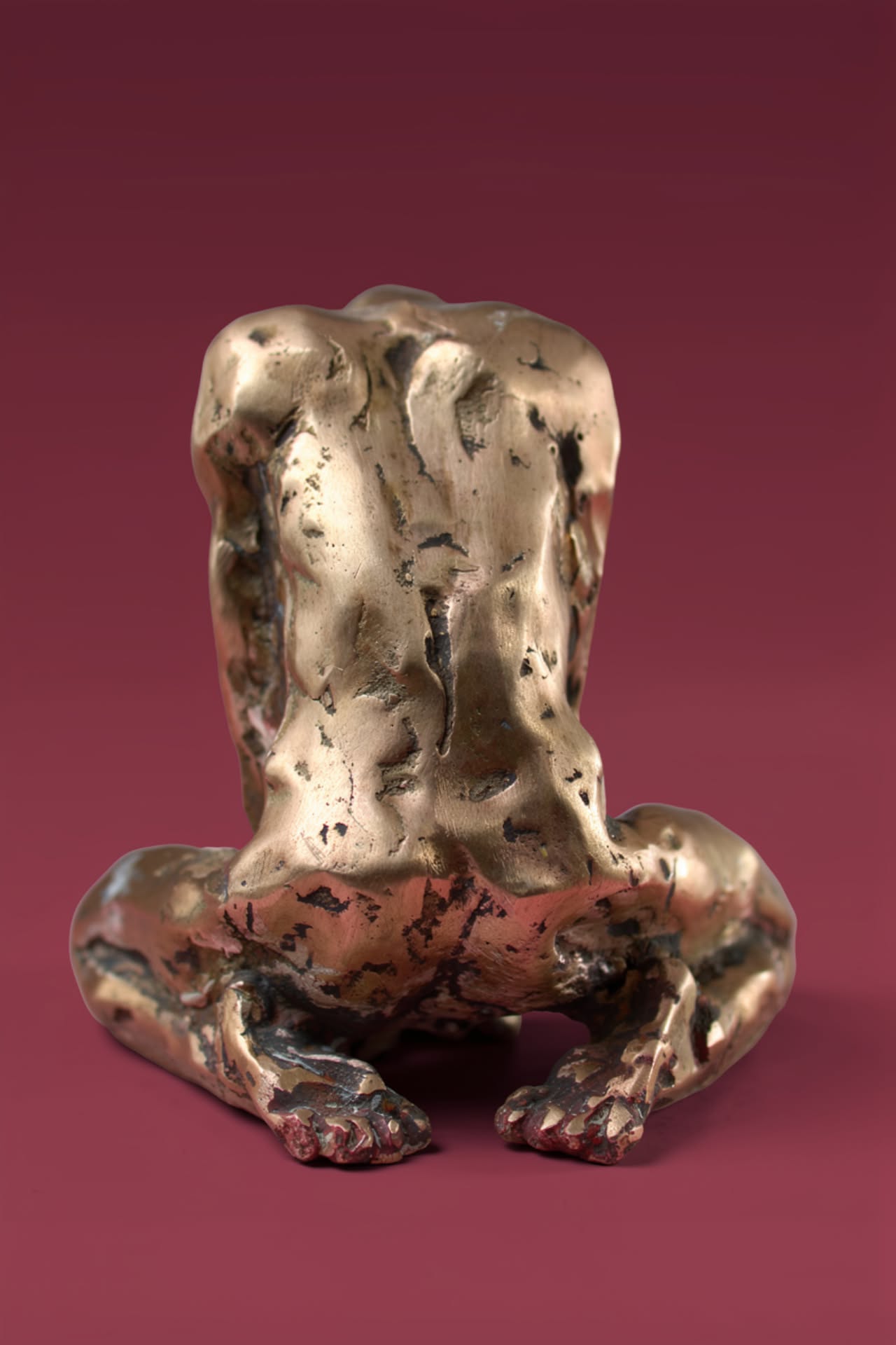 sculpture, contemporaine, technique, cire perdue, lost wax, bronze, fonderie du champ bon, atelier de la cire perdue, audrey flechet, flechet, le pénitent , pierre louis