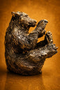 ours, sculpture, contemporaine, bronze, technique, cire perdue, lost wax, audrey flechet, flechet, fonderie du champ bon, la pause miel