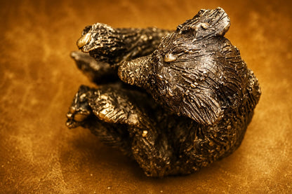 ours, sculpture, contemporaine, bronze, technique, cire perdue, lost wax, audrey flechet, flechet, fonderie du champ bon, la pause miel