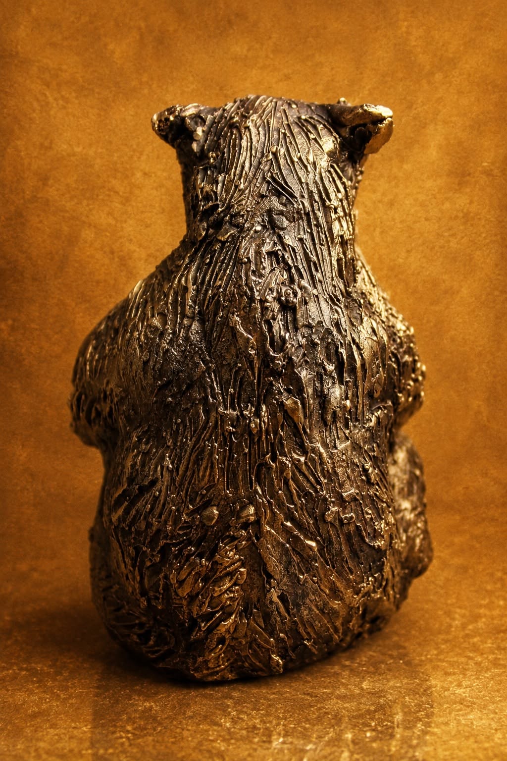 ours, sculpture, contemporaine, bronze, technique, cire perdue, lost wax, audrey flechet, flechet, fonderie du champ bon, la pause miel