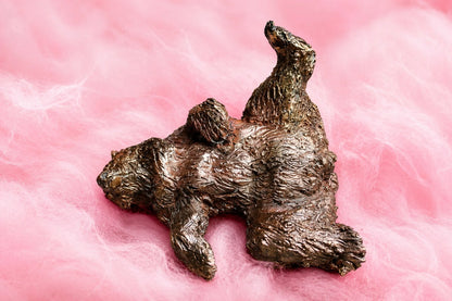 ours, sculpture, contemporaine, bronze, technique, cire perdue, lost wax, audrey flechet, flechet, fonderie du champ bon, le plantigrade bulle