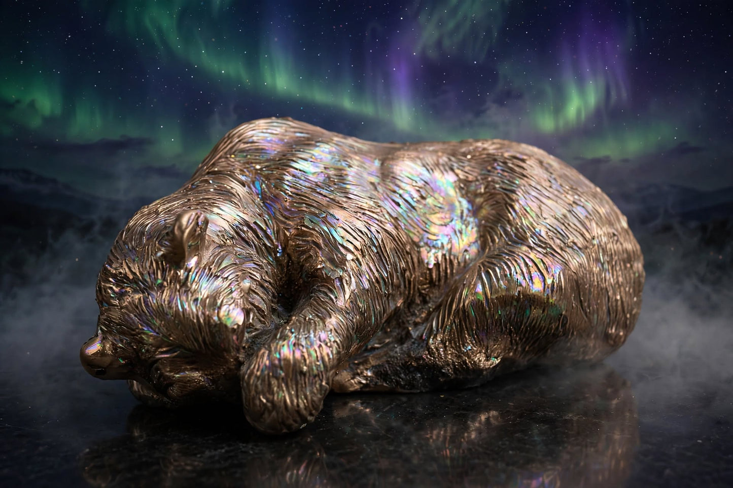 ours, sculpture, contemporaine, bronze, technique, cire perdue, lost wax, audrey flechet, flechet, fonderie du champ bon, morsus borealis