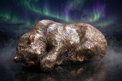 ours, sculpture, contemporaine, bronze, technique, cire perdue, lost wax, audrey flechet, flechet, fonderie du champ bon, morsus borealis