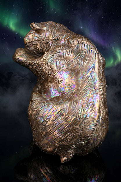 ours, sculpture, contemporaine, bronze, technique, cire perdue, lost wax, audrey flechet, flechet, fonderie du champ bon, morsus borealis