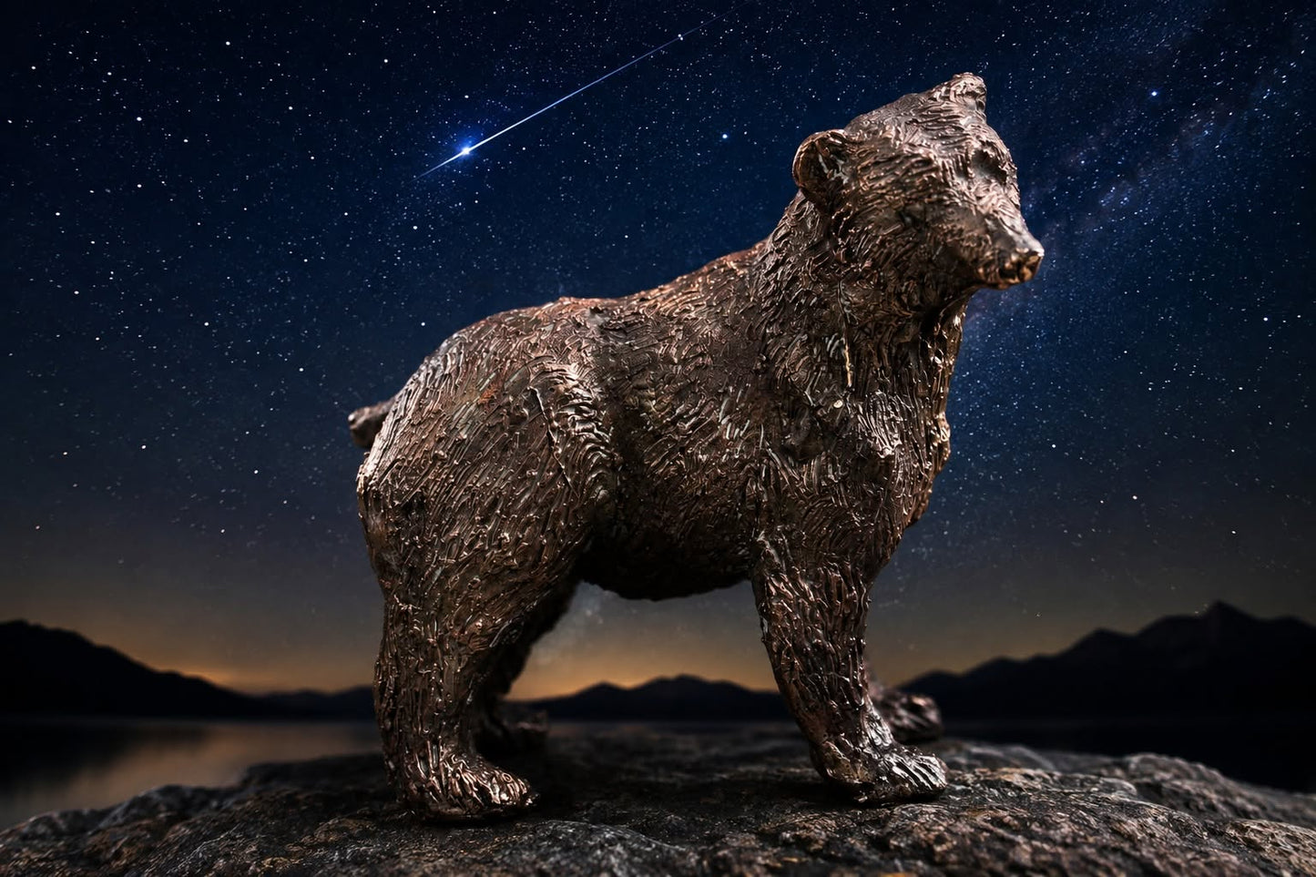 ours, sculpture, contemporaine, bronze, technique, cire perdue, lost wax, audrey flechet, flechet, fonderie du champ bon, 