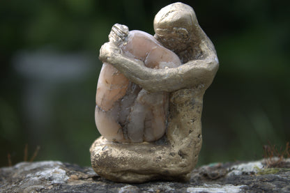audrey flechet, sculpture, bronze, sisyphe, atelier du champ bon, fonderie du champ bon, lost wax, metal casting
