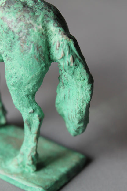 sculpture cheval, bronze, cire perdue, horse metal casting, lost  wax, audrey flechet, fonderie du champ bon