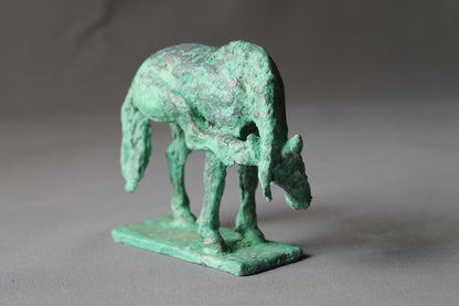 sculpture cheval, bronze, cire perdue, horse metal casting, lost  wax, audrey flechet, fonderie du champ bon