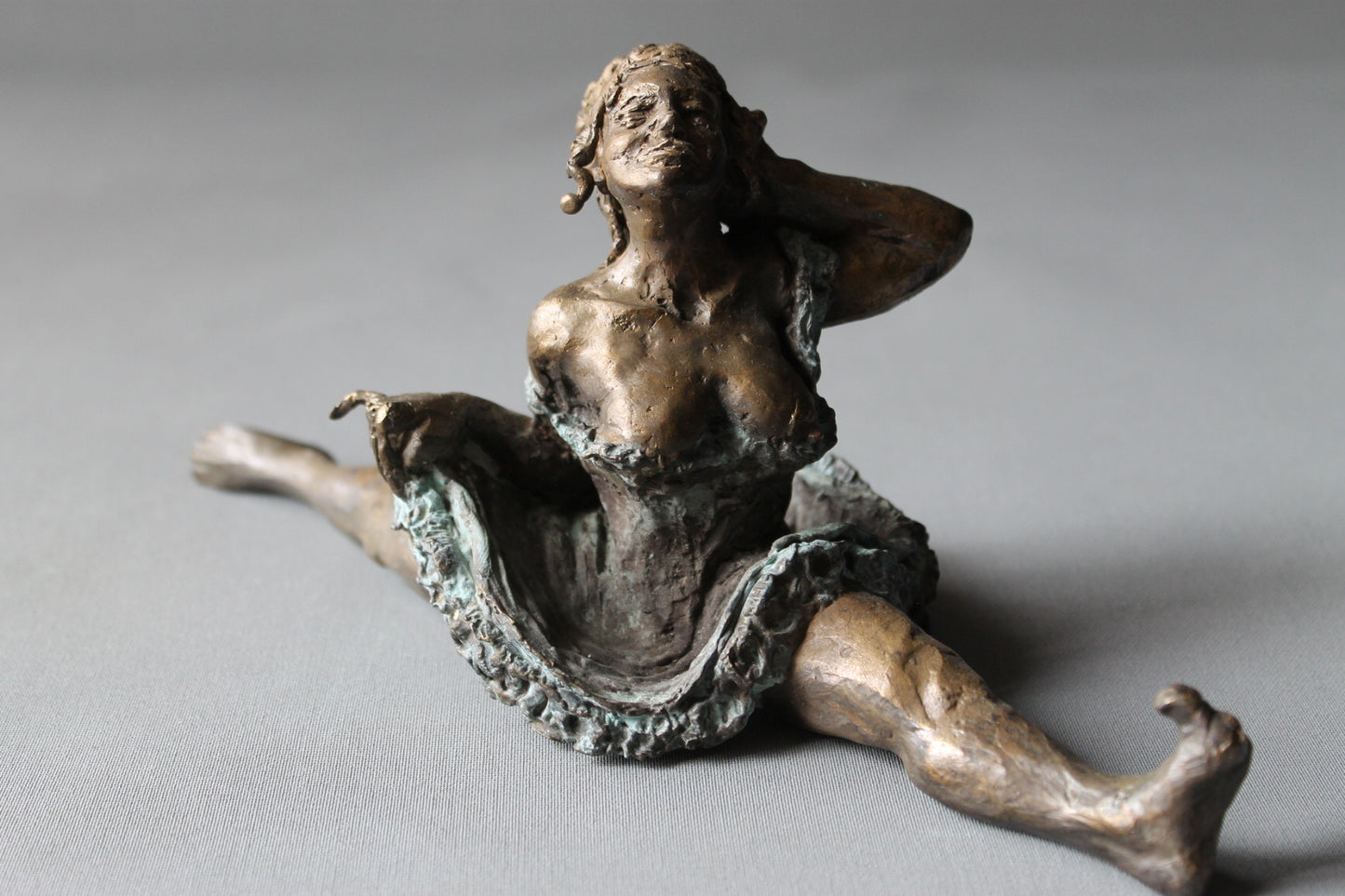 audrey flechet, fonderie du champ bon, french cancan, danseuse, bronze, cire perdue, metal casting, lost wax, dancer
