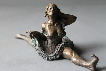 audrey flechet, fonderie du champ bon, french cancan, danseuse, bronze, cire perdue, metal casting, lost wax, dancer