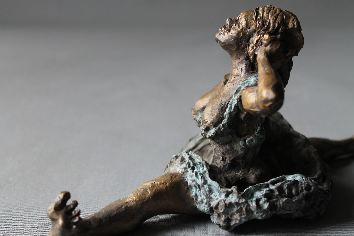 audrey flechet, fonderie du champ bon, french cancan, danseuse, bronze, cire perdue, metal casting, lost wax, dancer