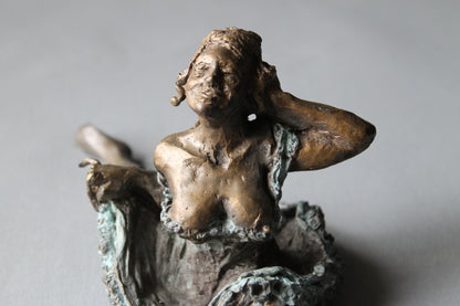 audrey flechet, fonderie du champ bon, french cancan, danseuse, bronze, cire perdue, metal casting, lost wax, dancer