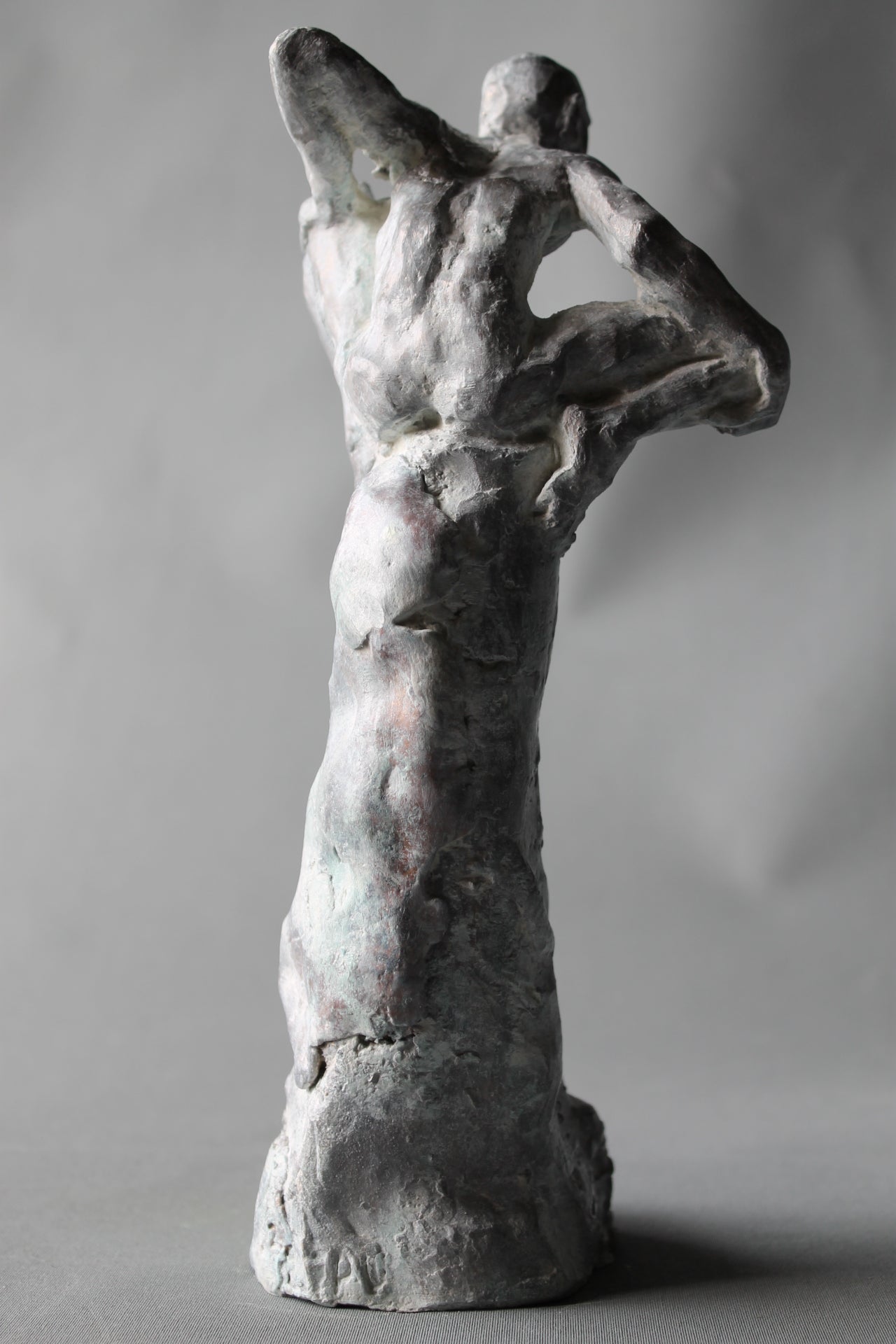 atento, bronce, bronzo, metal casting, lost wax, sentinelle, sculpture, audrey flechet, fonderie du champ bon, bronze, bronze blanc de titane, cire perdue, watcher