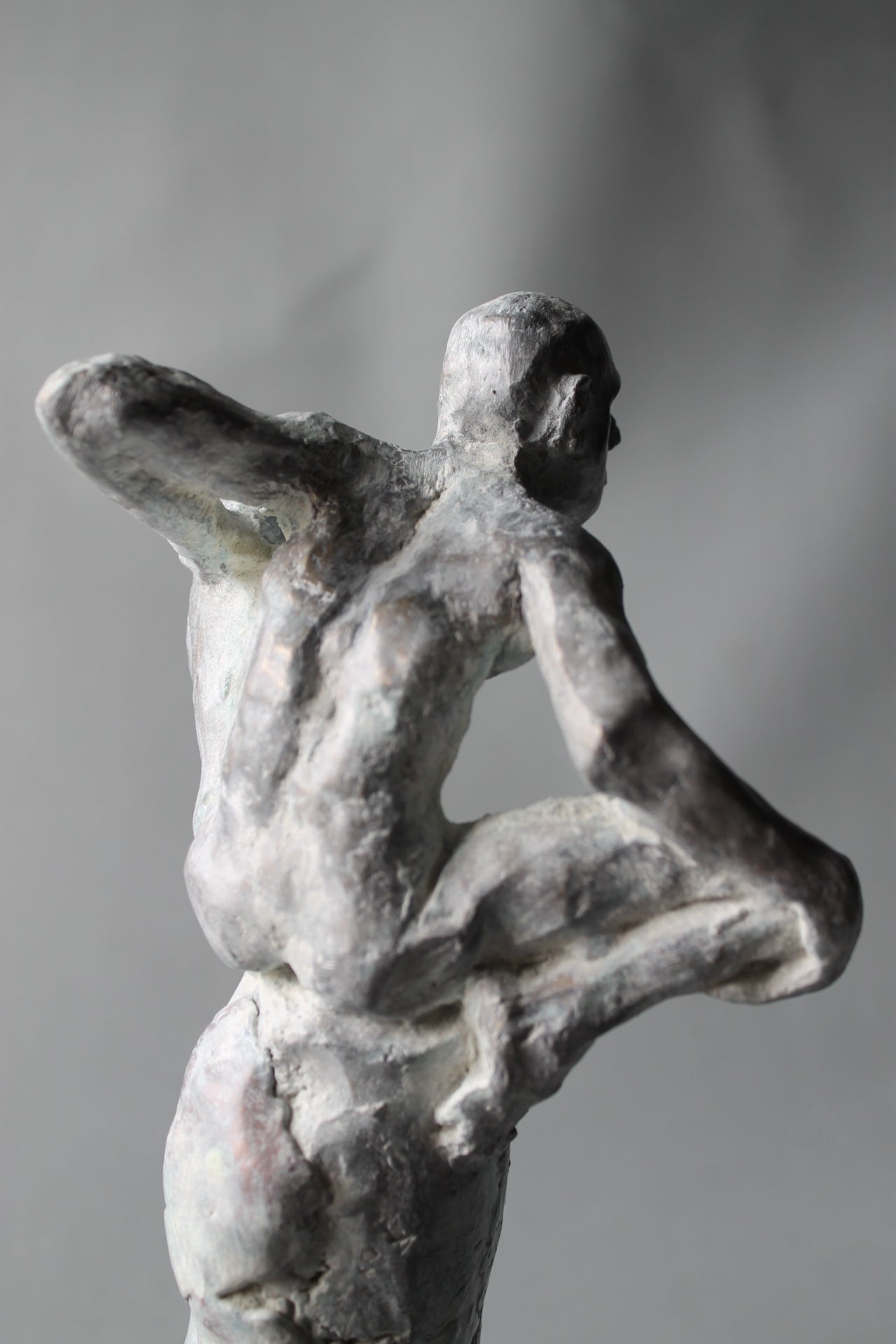 atento, bronce, bronzo, metal casting, lost wax, sentinelle, sculpture, audrey flechet, fonderie du champ bon, bronze, bronze blanc de titane, cire perdue, watcher
