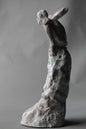 atento, bronce, bronzo, metal casting, lost wax, sentinelle, sculpture, audrey flechet, fonderie du champ bon, bronze, bronze blanc de titane, cire perdue, watcher