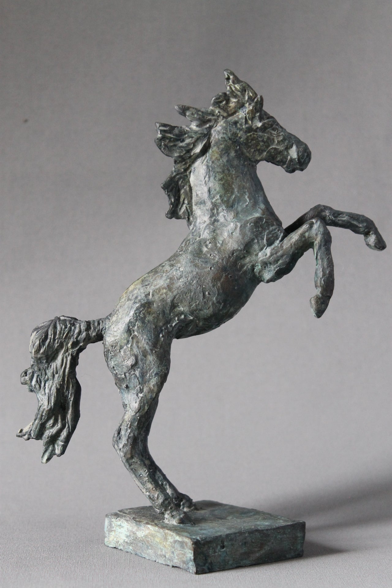 cheval cabré, sculpture, bronze, bronze équestre, audrey flechet, fonderie du champ bon, prancing horse, metal casting, lost wax, cire perdue, cavallo, caballo, bronce, bronzo, art moderne, sculpture moderne, art contemporain, sculpture contemporaine