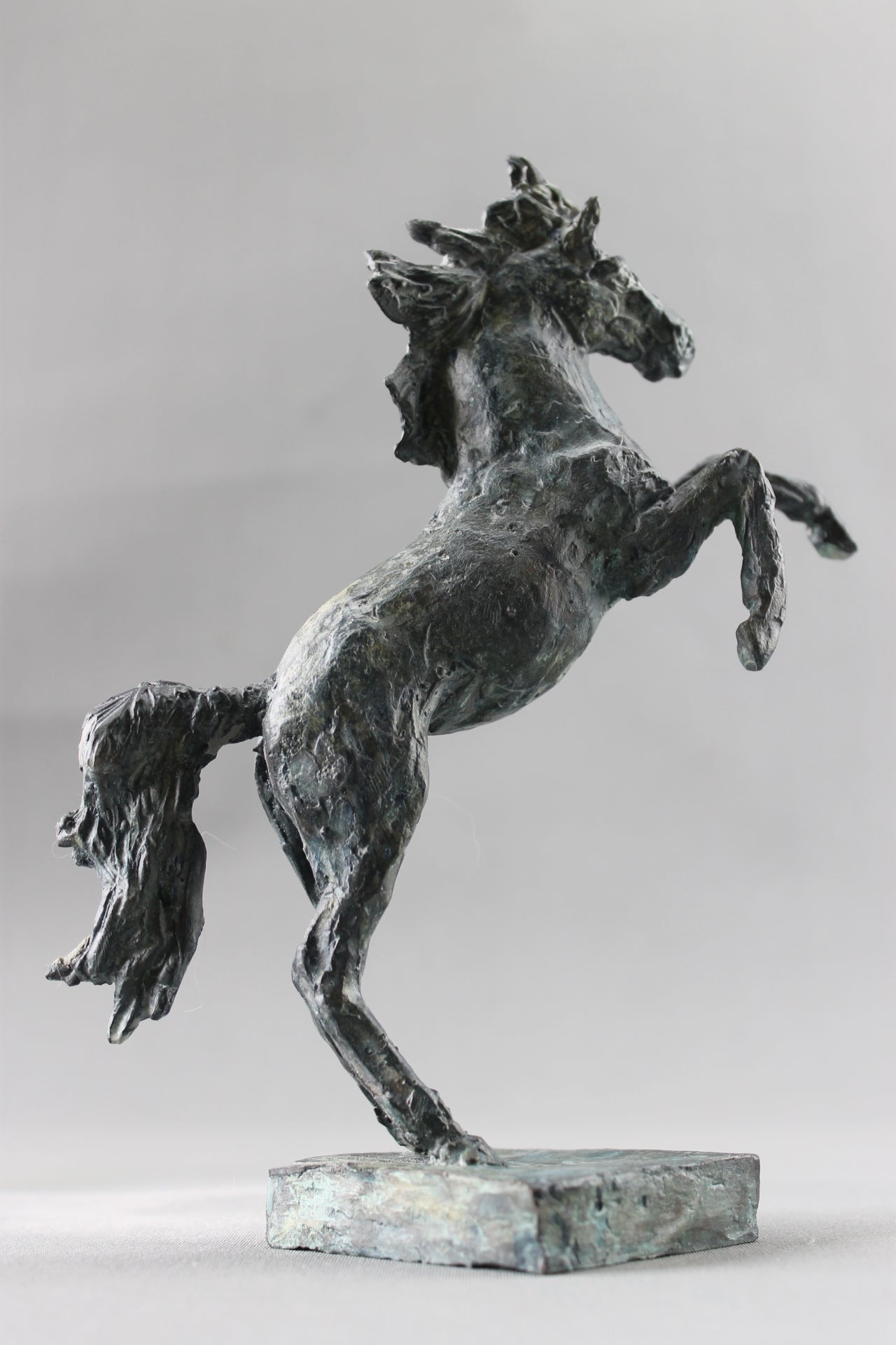 cheval cabré, sculpture, bronze, bronze équestre, audrey flechet, fonderie du champ bon, prancing horse, metal casting, lost wax, cire perdue, cavallo, caballo, bronce, bronzo