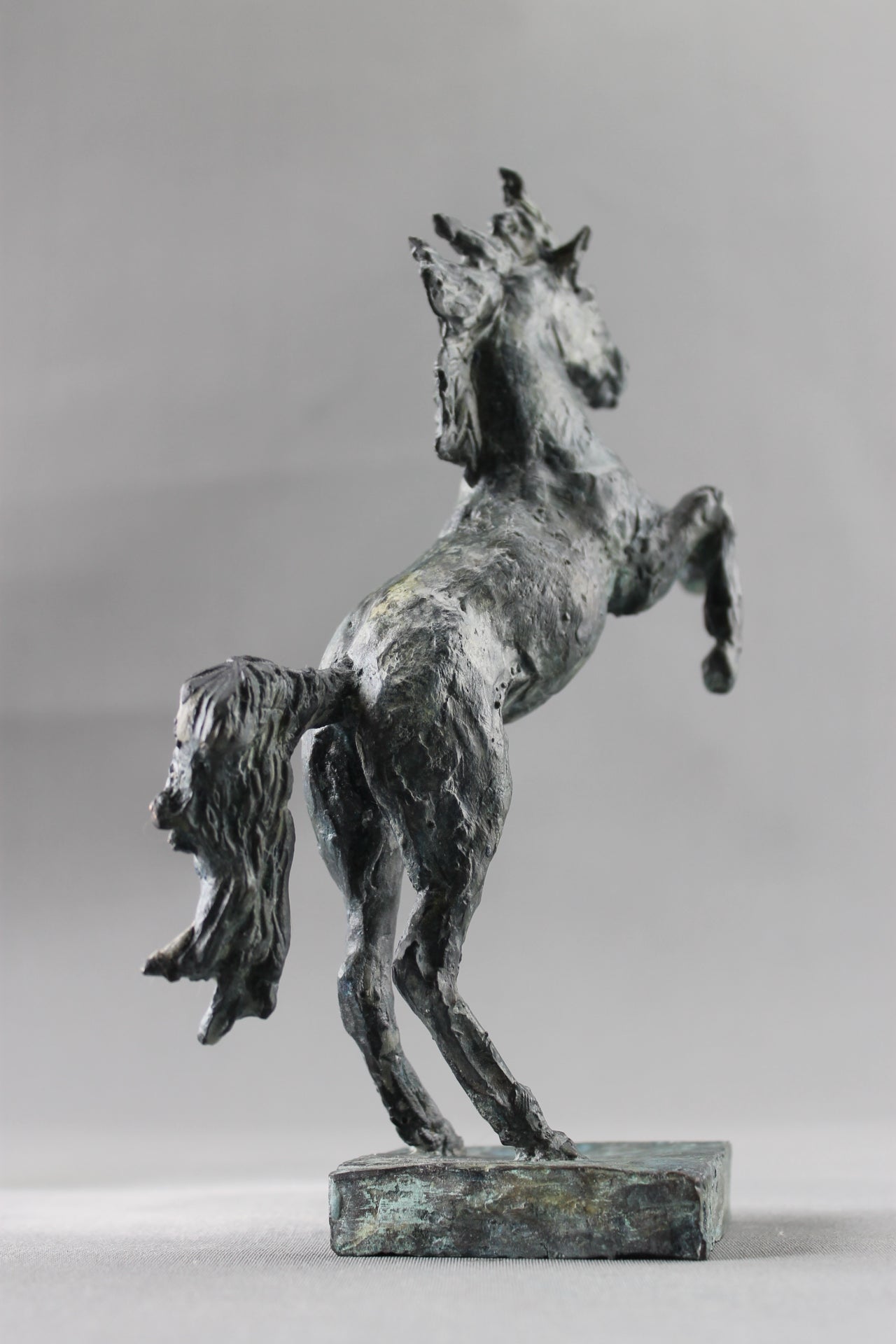 cheval cabré, sculpture, bronze, bronze équestre, audrey flechet, fonderie du champ bon, prancing horse, metal casting, lost wax, cire perdue, cavallo, caballo, bronce, bronzo