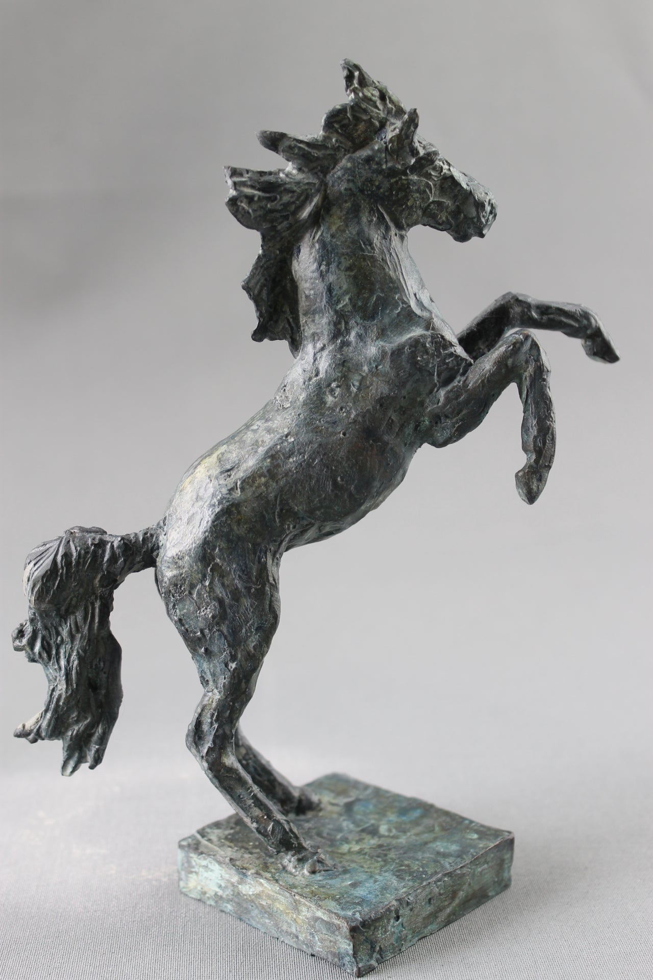 cheval cabré, sculpture, bronze, bronze équestre, audrey flechet, fonderie du champ bon, prancing horse, metal casting, lost wax, cire perdue, cavallo, caballo, bronce, bronzo