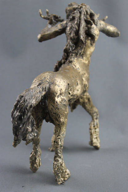 mythologie, Nessos, centaure, bronze centaure, sculpture audrey flechet, fonderie du champ bon, bronzo, bronce, metal casting, cire perdue, lost wax