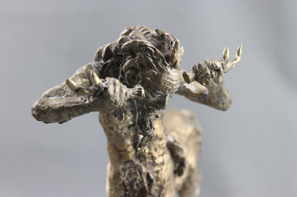 mythologie, Nessos, centaure, bronze centaure, sculpture audrey flechet, fonderie du champ bon, bronzo, bronce, metal casting, cire perdue, lost wax
