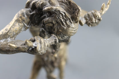 mythologie, Nessos, centaure, bronze centaure, sculpture audrey flechet, fonderie du champ bon, bronzo, bronce, metal casting, cire perdue, lost wax