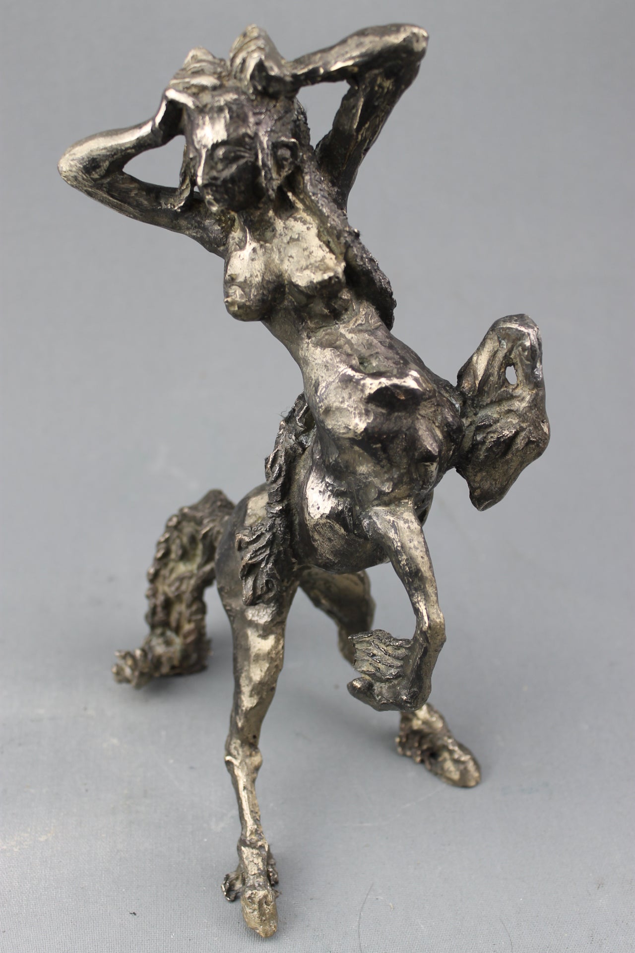 audrey flechet, sculpture, bronze, centaure, bronce, fonderie du champ bon, centaur, centauro, hylonomé