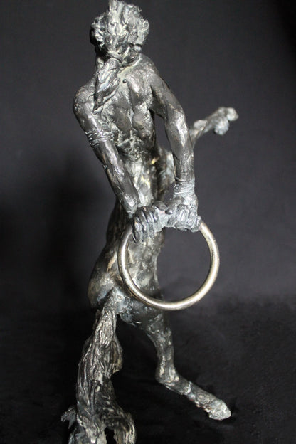 audrey flechet, sculpture, bronze, centaure, bronce, fonderie du champ bon, centaur, centauro, cyllare