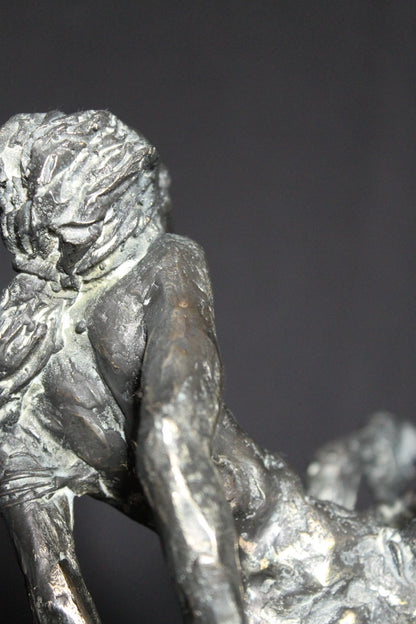 audrey flechet, sculpture, bronze, centaure, bronce, fonderie du champ bon, centaur, centauro, cyllare