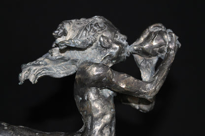 audrey flechet, sculpture, bronze, centaure, bronce, fonderie du champ bon, centaur, centauro, pholos