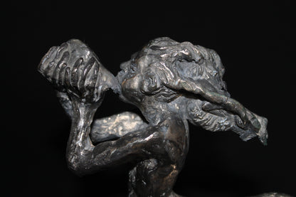 audrey flechet, sculpture, bronze, centaure, bronce, fonderie du champ bon, centaur, centauro, pholos